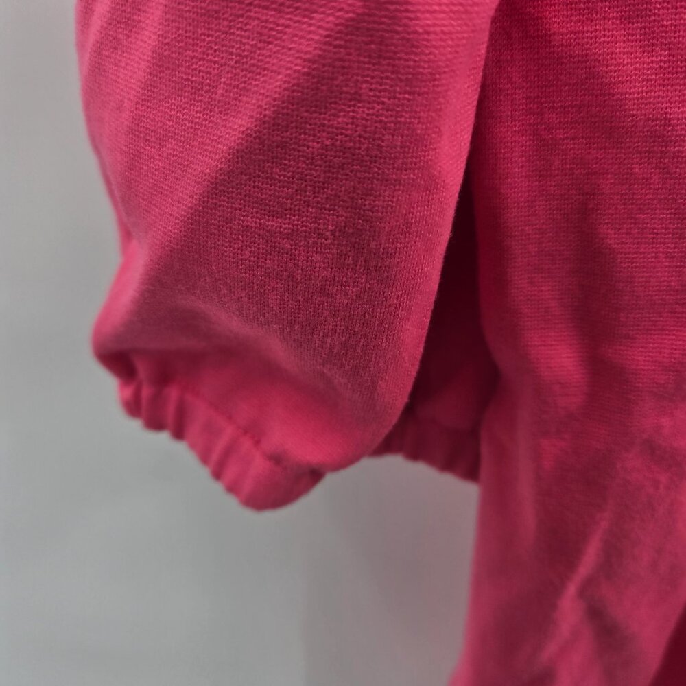 Anne Klein Hot Pink Off Shoulder Puff Sleeved Top Medium - Picture 7 of 14